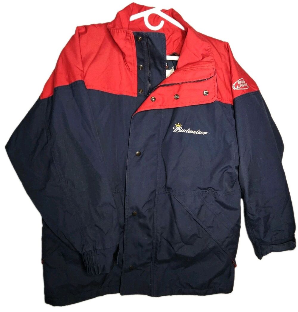 Budweiser Employee Jacket Riverside Bud Sz Lg-Med W/ 3M Removable Layer Complete